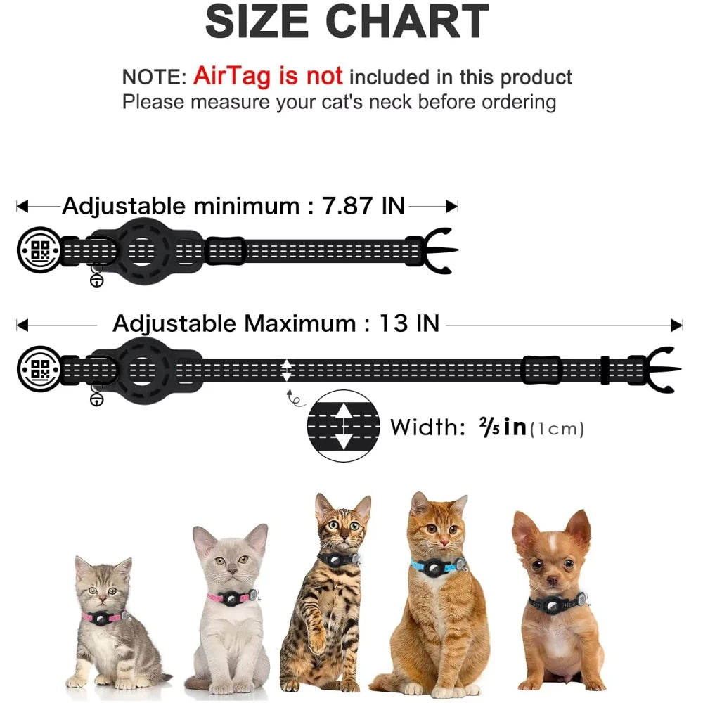Cat GPS Collar with QR Tag